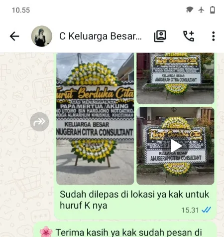 Pengiriman Papan Bunga Duka Kiaracondong