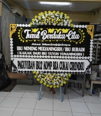 Papan Bunga di Kiaracondong